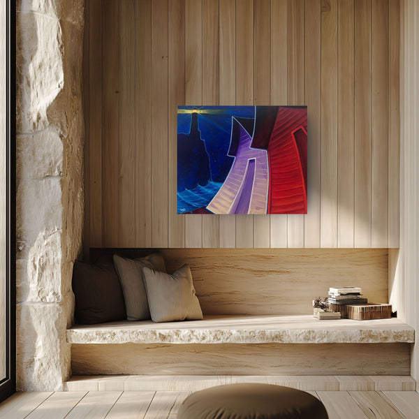 Acadian canvas shown in a room setting (2)